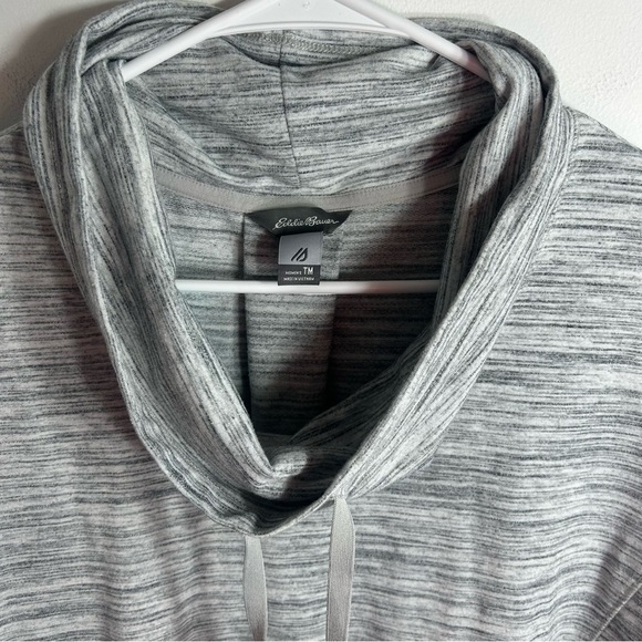 Eddie Bauer Gray Cowl Turtleneck Long Sleeve Outdoor Top Medium Women’s - Picture 3 of 7
